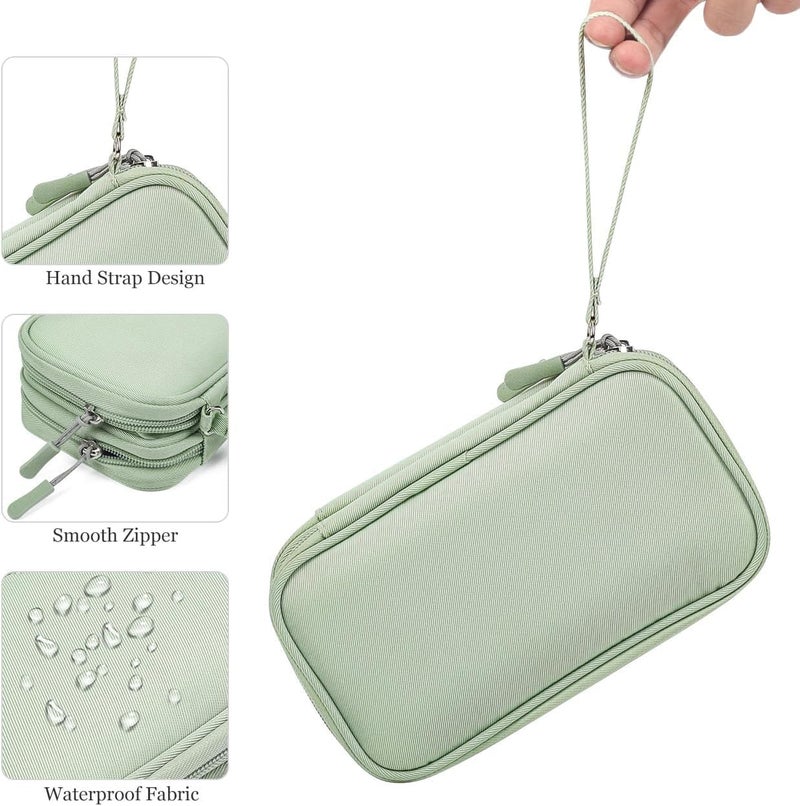CAOODKDK Electronic Organizer Travel Cable Accessories Bag,Electronic Organizer Case,Electronic Accessories Organizer Bag for Power Bank, Charging Cords, Chargers, Mouse, USB Cable, Earphones (Mint Green) - Image 5
